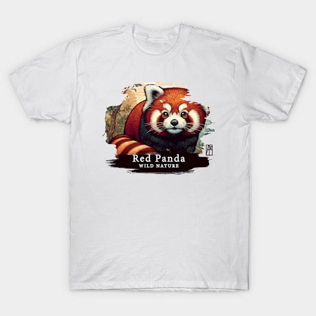 Red Panda - WILD NATURE - RED PANDA -8 T-Shirt by ArtProjectShop